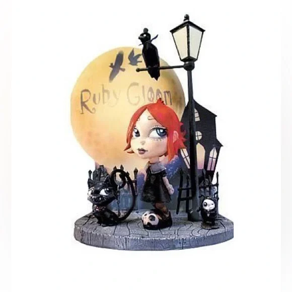 SALE NIB 2004 RARE & SIGNED Ruby Gloom Mighty Fine brand collectible set - Picture 1 of 7